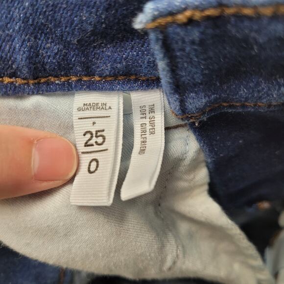 Loft the super soft girlfriend jeans dark indigo wash - Picture 7 of 9